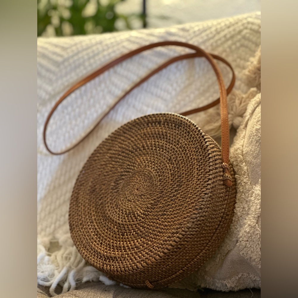 New Round Rattan Vacation Bag